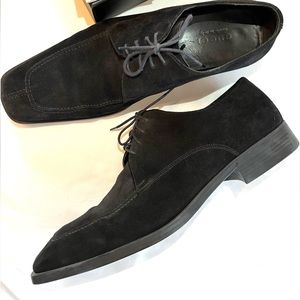 GUCCI Men Black Suede Shoes Loafers